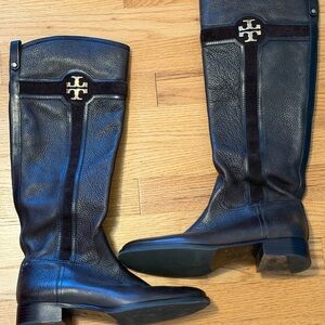 Tory Burch Tall Brown Leather Boots